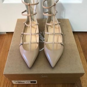Christian Louboutin Nude “Toerless Muse” Flats